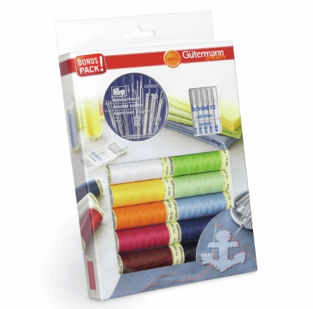 Gutermann Thread Set Sew-All 10 Threads and Sewing Needles
